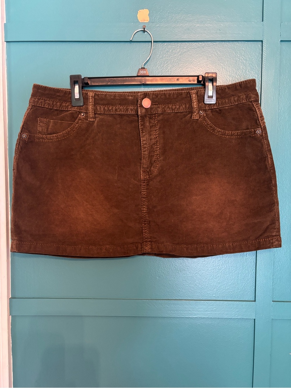 NWT Fashion Nova Brown Corduroy Mini Skirt - Women Size 1X